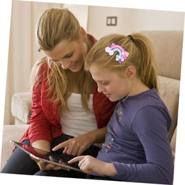 Baluue 20pcs Rainbow Hair Clips for Boy Girl Cute Cartoon Hair Accessories Featuring Lollipop Cloud and Bunny Designs for Girls Hairstyles and Everyday Wear