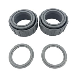 2-Inch PVC Connector with 2 Nut Heater Flange Fit for Raypack Pool Heater Parts Replace 006723F,Connector Heater Flange,2 Pack