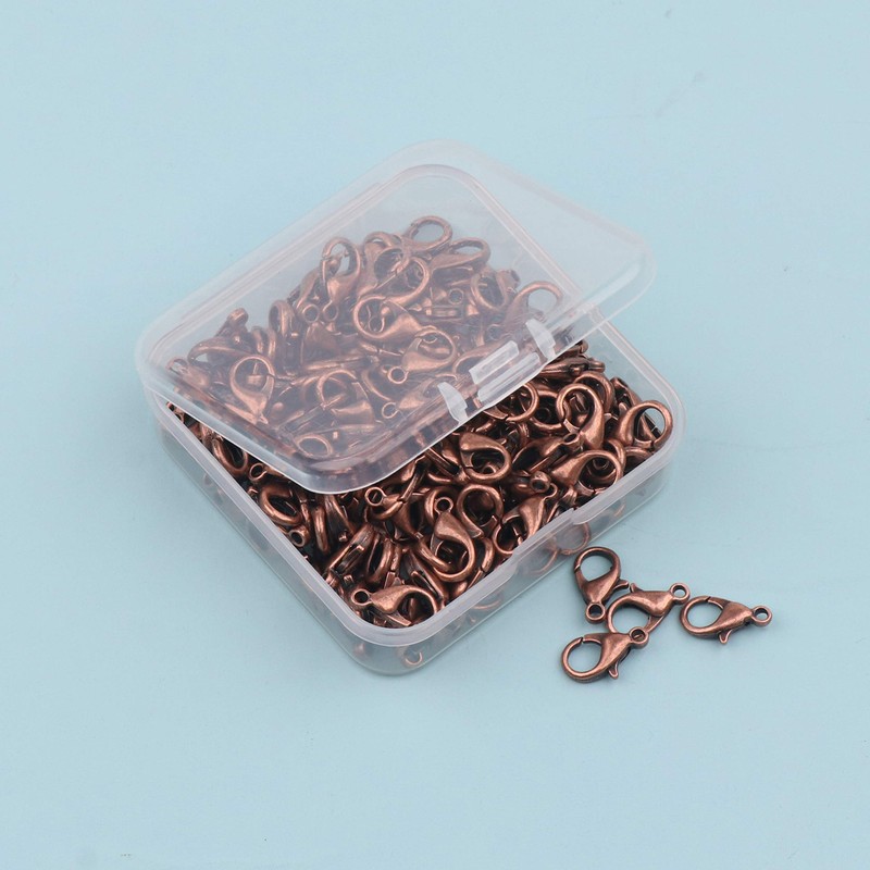 YAKA100pcs Alloy Lobster Clasps Clip DIY Necklace Jewelry Finding Making