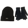 Black 'Rockjock' Thermal Thinsulate Winter Hat (Style: Chunky Rib Knit