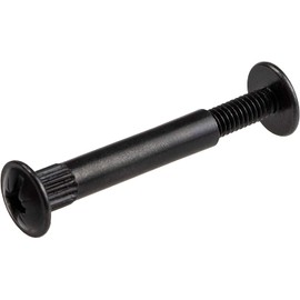 Gedotec Furniture Screws M4 | Pack of 10 - Sleeve Screws | Connecting Screw Nickel-Plated Steel | Wood Thickness 32-42 mm | Cabinet Connector Phillips PZ2 and Flat Blade | Furniture Connector Screws