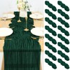 16 Pack Cheesecloth Table Runner 35x120 Inch Emerald Green Table