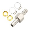 Fuel Line T Fitting Adapter 304 Stainless Steel Pressure Gauge