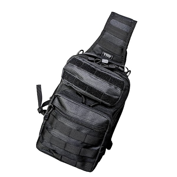 TEAM TSURIO RAINBOW BK01 Tactical One Shoulder Bag, Black