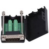 DB15 Breakout Plug, D SUB Male Solderless Serial to DB15