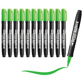 Iregui Marker for Lure Marking | Brush Tip | Coloring and UV Reflection | DIY Lure Coloring | Pack of 12 | (Glow Green)