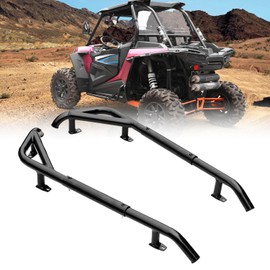 HAKA TOUGH Rock Sliders Nerf Bars for Polaris RZR XP 1000 Accessories 2014-2023, Heavy Duty Steel Side Step Tree Kicker for Polaris RZR XP 1000/ XP Turbo/ S900/ S1000/ Trail S 900 14-23, 2 Seater
