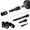 EMENTOL 30PCS 1/2" Drive Standard Impact Socket Set, CR-MO, Metric,