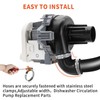 WD24X33918 Dishwasher Circulation Pump to Sink Elbow Hose Replacement for