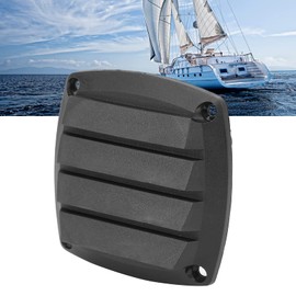 3 Inch Ventilation Grille for Boat, Black Square Marine Ventilation Grille Boots, Ventilation Grille, Ship Ventilation Duct Cover for Yacht, Cabin (1 Piece)