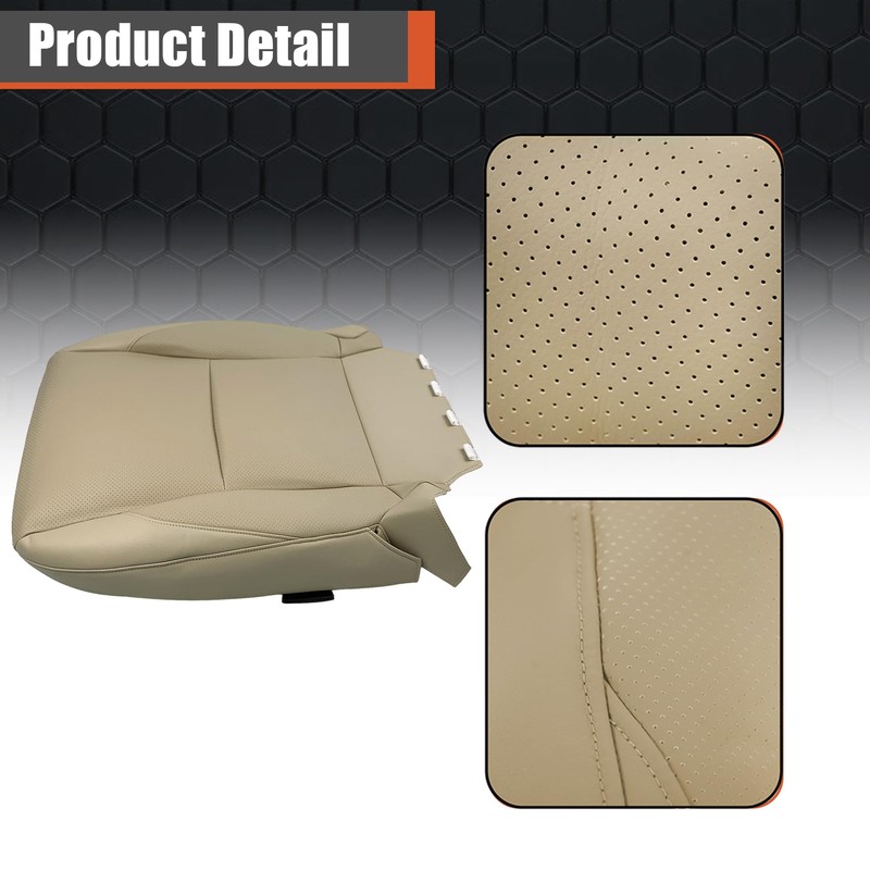 labwork Front Driver Side Bottom Tan Artificial Leather Perforated Seat