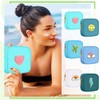 Zubebe 6 Pcs Preppy Patch Cute Makeup Bags Toiletry Bags
