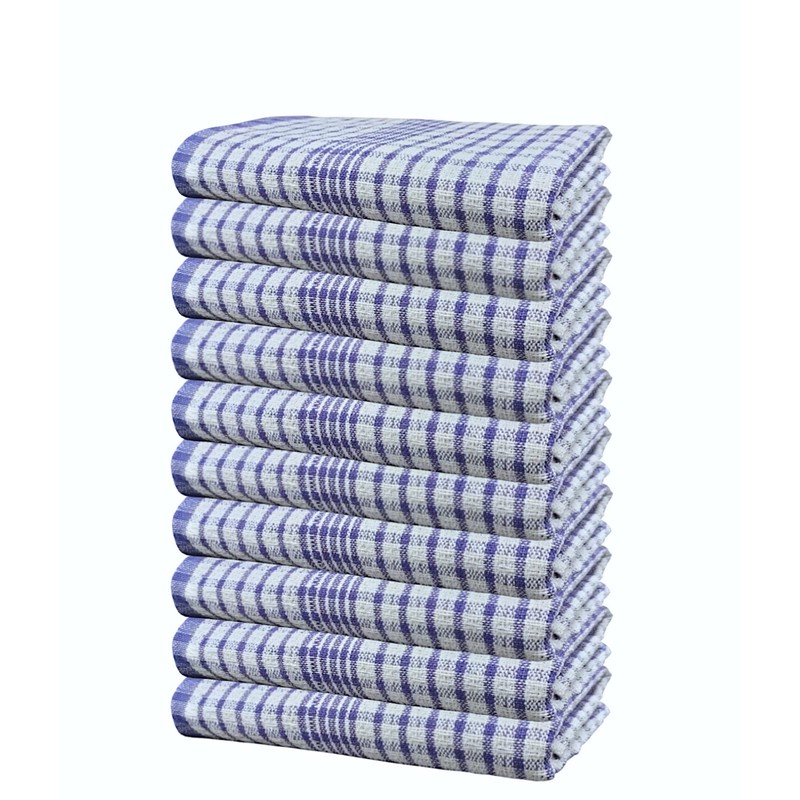 Lyra Linens 100% Cotton Wonderdry Checked Tea Towels – Restaurant