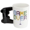 Puckator GAME OVER Gamecontroller geformter Henkel Tasse aus Dolomit-Keramik