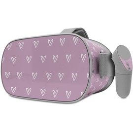 Decal Style Skin Wrap Compatible with Oculus Go Headset - Hearts Maeve (Oculus NOT Included)