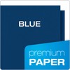 Oxford Monogram Executive Twin Pocket Folders, Letter Size, Blue with