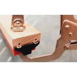 One pair of Sommerfeld Tools 3-1/2 open depth Quick Release Face frame clamp's 81934 for Pocket Hole Jig Assembly of cabinet face frames boxes picture frames