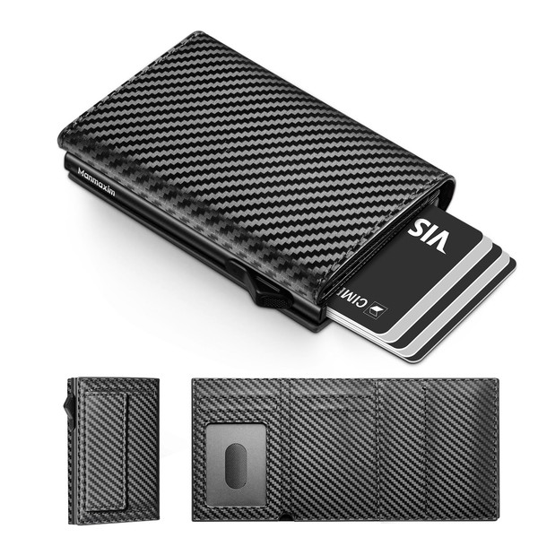 Slim Wallet with Coin Compartment Men's Wallet with RFID Protection,