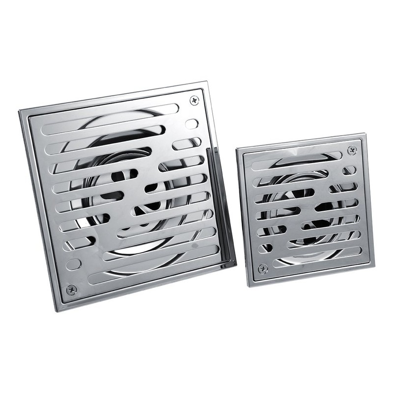 Fdit Square Floor Drain Stainless Steel Anti-Odor Bathroom Waste Gate
