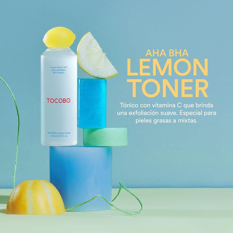 TOCOBO AHA BHA Lemon Facial Toner 150 ml Tónico Exfoliante