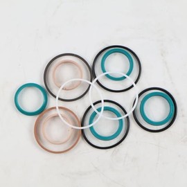 CJOAOJC Steering Cylinder Seal Kit T153744 compatible with John Deere 210C 300D 310D 310E 310G 310SE 310SG 315D 315SE 315SG 410D 410E 410G 510D 482C 485E 486E 488E 210LE