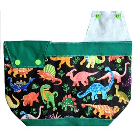 Catheter Belly Bag Holder. Drainage Bag Cover. Dinosaurs Pattern. Nutex 100% Cotton