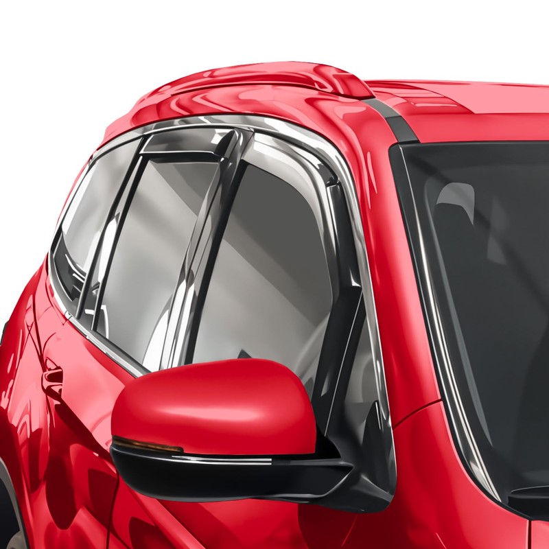 Voron Glass in-Channel Extra Durable Rain Guards for Honda Passport