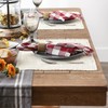 DII Linen Tabletop Collection Machine Washable, Placemat Set, 14.5x20.5, Cream,