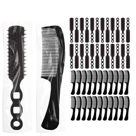 FufuHalo 100 Pack Hair Brush and Comb Set,Individually Wrapped
