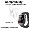 smaate Compatible with Hvlgmrc P66 1.96”, Soft Smart Watch Screen