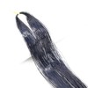 Sparkly 3D Hair Tinsel Glitter Synthetic Heat Resistant Extensions (Black)