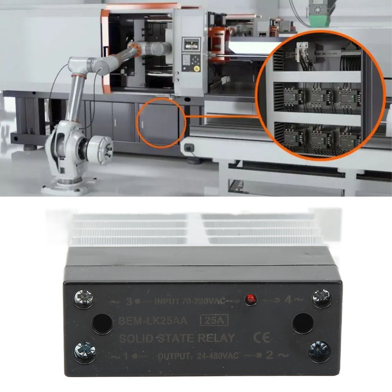 BERM AC to AC Solid State Relay ABS Aluminum Alloy