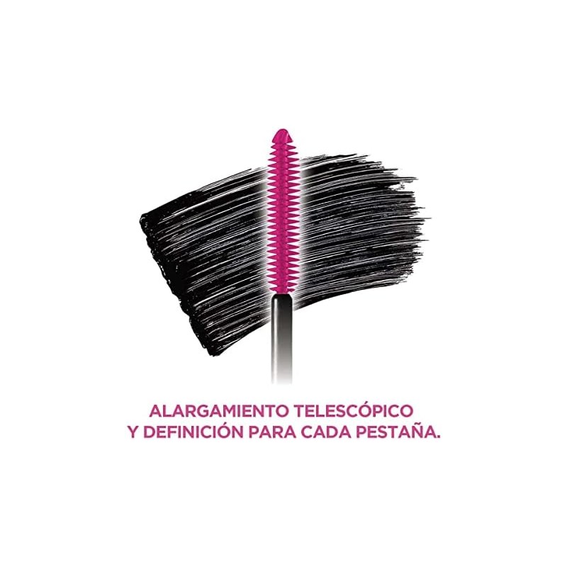 L´Oréal Paris Mascara de Pestañas Carbon Black Telescopic, 8ml