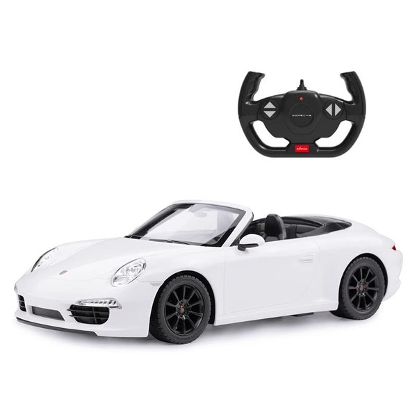 PowerTRC 1:12 Remote Control Porche 911 Carrera S Cabriolet | RC Electric Sport Hobby Racing Car Model for Boys, Girls & Adults (White)