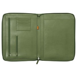 RHODIA 168118C - Briefcase Rhodiarama Sage - for Notepads and Notebooks A4 or A4+ | Dimensions Closed 25.5x34 cm - Pocket for Tablet - Premium Faux Leather