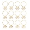 80pcs Ring Shape Paper Clips Rustproof Multifunction Multifunction with Clear