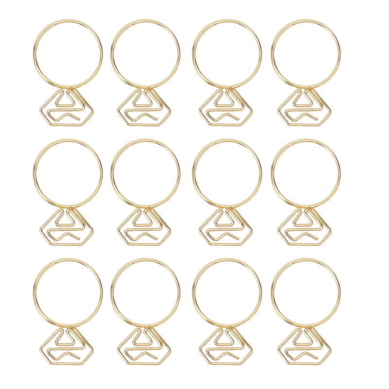 80pcs Ring Shape Paper Clips Rustproof Multifunction Multifunction with Clear
