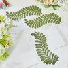 GORGECRAFT 4 Pairs Dark Olive Green Ivy Leaf Embroidery Patch