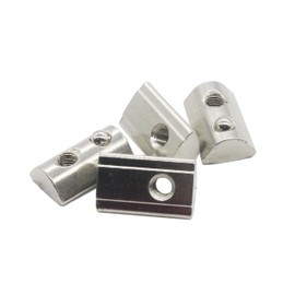 20x M5 Nutenstein 13,5 x 7,2 mm Nut 8, mit Federkugel, Stahl