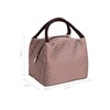BAOWUABJ Insulation Lunch Bag, Waterproof Picnic Bag, Striped Lunch Box
