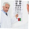 Hohopeti 2pcs Eye Exam Charts Standard Visual Testing Wall Chart