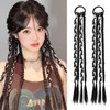 Yokosen Hair Extensions Braid Gray Ponytail Ring 45cm Gray