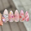 Spring Smell Handmade Nail Tips - Long Coffin / 봄내음