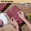 RUSPEPA Wine Red Kraft Wrapping Paper Roll, 17.5"x 393"(32.8'), Recyclable