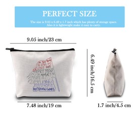 GJTIM Les Mis inspired Gift Musical Silhouette Zipper Pouch Makeup Bag Gift for Broadway Musical Theatre Fans (Angry Men Bag)