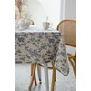 ACEmedia Pastoral Square Tablecloth - 140cm×140cm - Linen Fabric Table