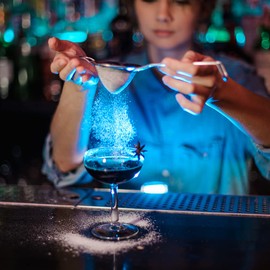 BarBits Fine Mesh Cocktail Strainer - Stainless Steel Conical Mesh Sieve