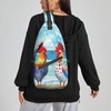 NiuKom Rooster Beach Watercolor Sling Bag For Women Crossbody Shoulder