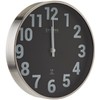Explore Scientific Wall Clock Diameter 25 cm Metal Black Normal