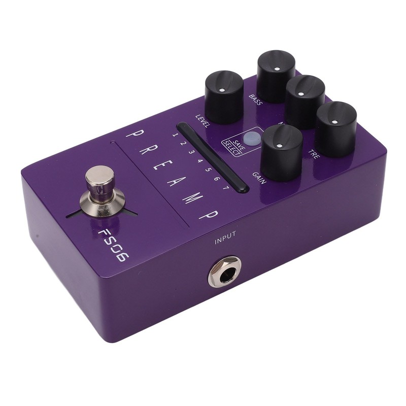 Guitar Effect Pedal Metal Purple 1/4in Interface Parameters Savable Single